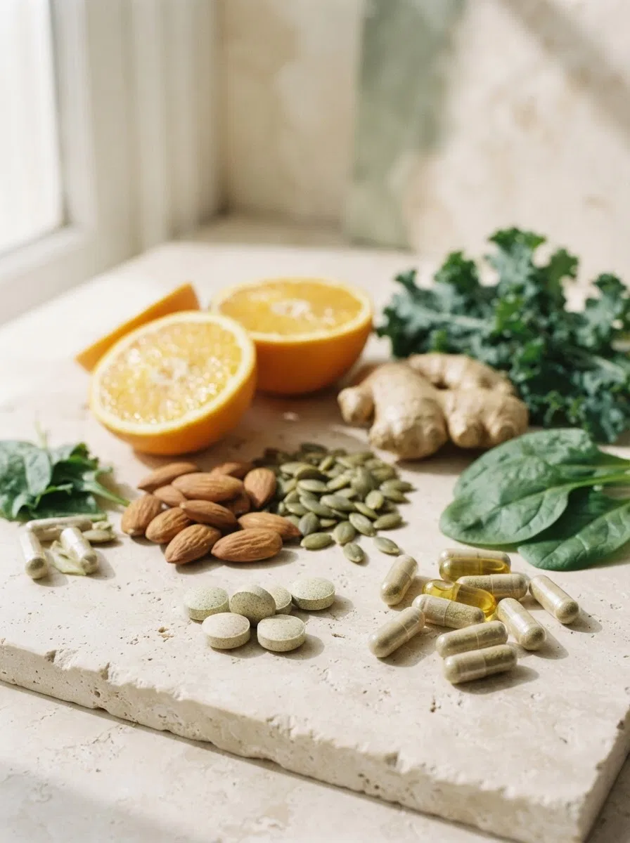 Näringsamnen för MetaCrest: vitaminer och mineraler i naturfärger